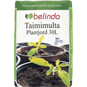 Belinda Taimimultaa voi käyttää kasvualustana taimille ja siemenkylvöille vettä läpäisevän rakenteensa ansiosta. Taimimulta sitoo myös hyvin ravinteita.