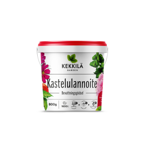 Kekkilä kastelulannoite liukenee nopeasti veteen. Veden mukana ravinteet tulevat välittömästi kasvien käyttöön ja antavat uutta elinvoimaa.