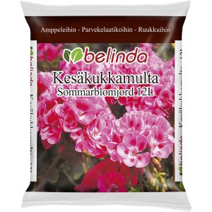 Peruslannoitettu ja kalkittu kotimainen laadukas Belinda Kesäkukkamulta sisältää myös pitkäkestoista lannoitetta