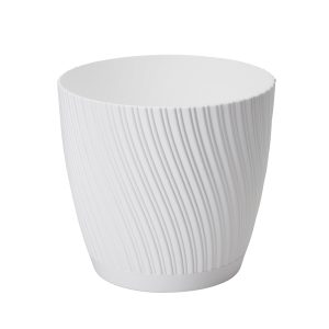 Kierrätysmuoviset Eco Recycled ruukut kolmessa värissä