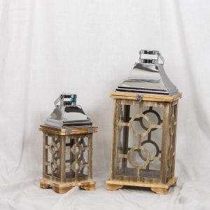 Isokokoisia lyhtyjä voit käyttää sisustuksessa muullakin tavalla kuin kynttilöiden kanssa