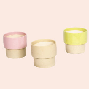 Suojaruukku Pastel kolmessa värissä: pinkki, hiekka ja lime