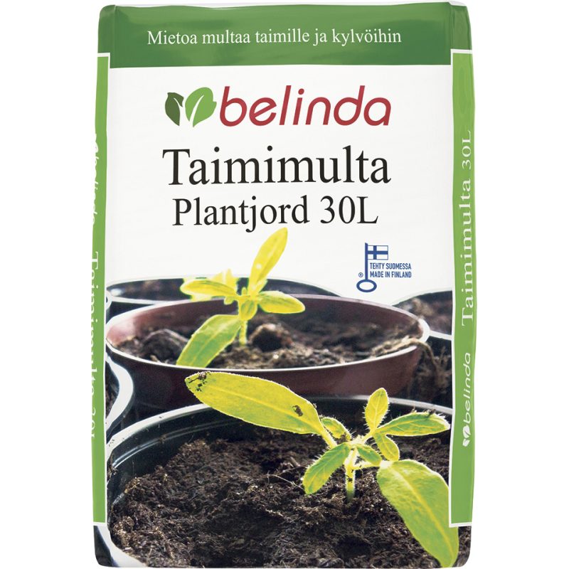 Belinda Taimimultaa voi käyttää kasvualustana taimille ja siemenkylvöille vettä läpäisevän rakenteensa ansiosta. Taimimulta sitoo myös hyvin ravinteita.